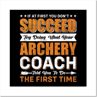 Archery Coach Posters and Art